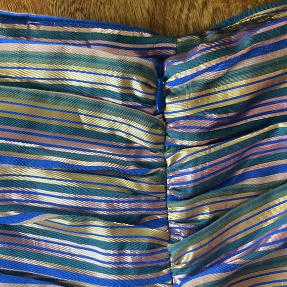 Bubble skirt ZARA Y2K Bubble Mini skirt gathered shine skirt - Picture 4 of 13